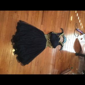 Navy blue and gold dress blondie nites size 1